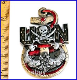 Awesome 3.5 Navy USN Submariner Chiefs Pride CPO Challenge Coin Dive, Dive