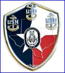 Awesome 3.5 USN Navy CPO Chiefs Mess Challenge Coin USS San Jacinto (CG 56)