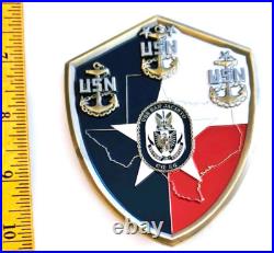 Awesome 3.5 USN Navy CPO Chiefs Mess Challenge Coin USS San Jacinto (CG 56)