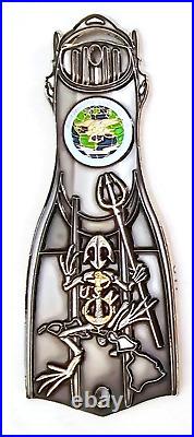 Awesome 3.5 USN Navy Chiefs Mess CPOA Challenge Coin NSWG Seals