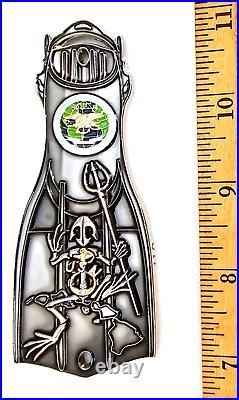 Awesome 3.5 USN Navy Chiefs Mess CPOA Challenge Coin NSWG Seals