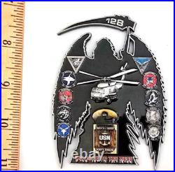Awesome 3.5 USN Navy Chiefs Mess CPO Challenge Coin HSMWINGPAC Grim Reaper 128