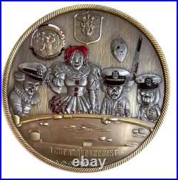 Awesome 3.5 USN Navy Chiefs Pride CPO Challenge Coin PNW ATG Khaki Ball Jenny