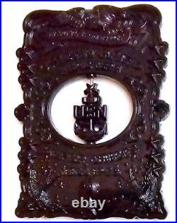 Awesome 3.5 USN Navy Chiefs Pride CPO Challenge Coin THE OCHO Black
