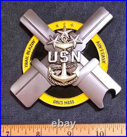 Awesome 3.5 USN Navy MCPON Tribute Challenge Coin USS Delbert D Black (DDG-119)