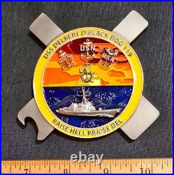 Awesome 3.5 USN Navy MCPON Tribute Challenge Coin USS Delbert D Black (DDG-119)