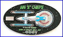 Awesome 3 Navy Chiefs Mess CPO Star Trek Challenge Coin USS Enterprise (CVN-65)