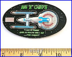 Awesome 3 Navy Chiefs Mess CPO Star Trek Challenge Coin USS Enterprise (CVN-65)