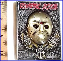 Awesome 3 Navy USN CPO Pride Challenge Coin Friday 13th Jason Rimpac 2018