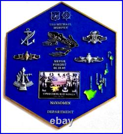 Awesome 3 Navy USN Challenge Coin USS Michael Murphy (DDG-112) Navadmin Dept
