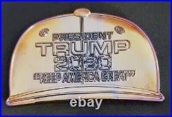 Awesome 3 Navy USN Chief CPO Challenge Coin Trump Maga 2020 Oil Slick Hat