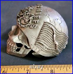 Awesome 3 Navy USN Chief Pride CPO Challenge Coin Desert Chiefs Skull Haze Gray