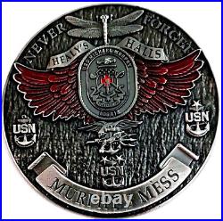 Awesome 3 Navy USN Chiefs Mess CPO Challenge Coin USS Michael Murphy (DDG 112)