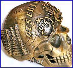 Awesome 3 Navy USN Chiefs' Pride CPO Challenge Coin Desert Chiefs Skull