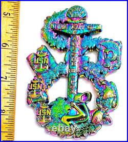 Awesome 3 Navy USN Chiefs Pride CPO Challenge Coin Kaneohe Hawaii OD