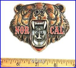 Awesome 3 Navy USN Chiefs Pride CPO Challenge Coin NOR CAL Bear