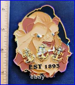 Awesome 3 Navy USN Chiefs Pride CPO Challenge Coin OD Beastmode