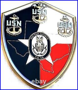 Awesome 3 Navy USN Chiefs Pride CPO Challenge Coin USS San Jacinto (CG-56)