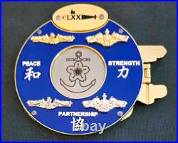 Awesome 3 Navy Unit Pride Challenge Coin Cigar Cutter Submarine Group 7 Hatch