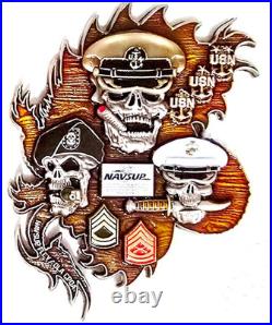 Awesome 3 USN Joint Chiefs Mess CPO Challenge Coin Navsup FLCY DLA