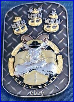 Awesome 3 USN Navy CPO Chiefs Challenge Coin SECNAV Chiefs Mess Door Hatch