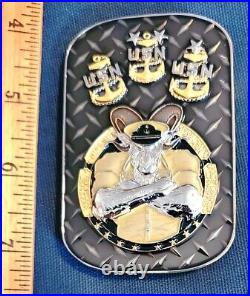 Awesome 3 USN Navy CPO Chiefs Challenge Coin SECNAV Chiefs Mess Door Hatch
