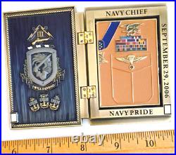 Awesome 3 USN Navy Chief Mess CPO Challenge Coin USS Michael Monsoor (DDG-1001)