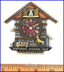 Awesome 3 USN Navy Chiefs Mess CPOA Challenge Coin Stuttgart Germany