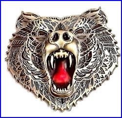 Awesome 3 USN Navy FCPO Pride Challenge Coin USS Kansas City (LCS-22) Bear