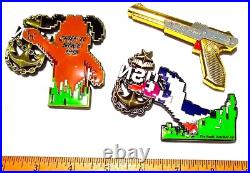 Awesome 3pc Set Navy USN Chiefs Pride CPO Challenge Coins