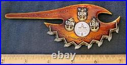 Awesome 4.5 Navy USN Chiefs Mess CPOA Challenge Coin NRD Recruiting Hawaii