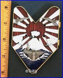 Awesome 4 Navy USN CPO Anchor Keeper Holder Challenge Coin USS Ronald Reagan