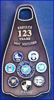Awesome 4 Navy USN CPO Challenge Coin NSWG-2 Seals