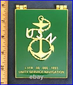 Awesome 4 Navy USN CPO Chiefs Pride Challenge Coin Lifer Book HTF