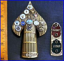 Awesome 4 Navy USN Chiefs Mess CPO Anchor Holder Challenge Coin Seals Tribute