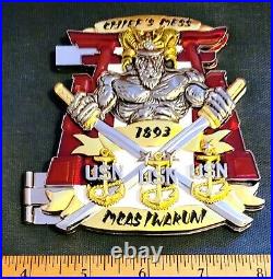 Awesome 4 Navy USN Chiefs Pride CPO Creed 2pc Challenge Coin MCAS Iwakuni Japan