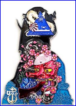 Awesome 4 USN Navy Chiefs Mess CPO Challenge Coin CNATT Atsugi Geisha