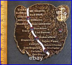 Awesome 4 USN Navy Chiefs Pride CPO Challenge Coin California Bear