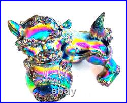 Awesome 4 USN Navy Chiefs Pride CPO Challenge Coin Standing Foo Dog AIMD