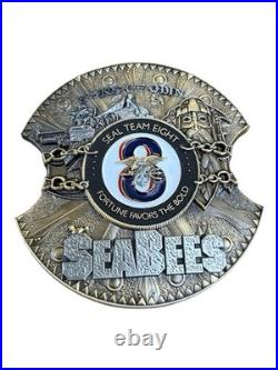 Awesome NSW Navy Seal Team 8 Seabees Challenge Coin