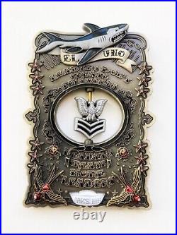 Awesome USN Petty Officer First Class Pride El Uno Spinner FCPO Challenge Coin