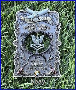 Awesome USN Petty Officer Second Class Pride El Dos Spinner Challenge Coin