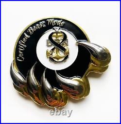 Awesome US Navy Senior Chief Petty Officer Beast Mode SCPO Challenges Coin