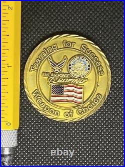 BOEING USAF DEPT OF NAVY Very Rare JDAM Weapon Of Choice Challenge Coin