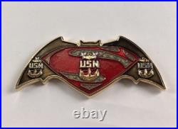 Batman vs Superman Navy Chief Petty Officer (CPO) Challenge Coin SER#056