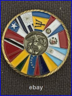 Beautiful 12 Coin Lot! USMC, USA, USN, USAF & Police. Do Not Miss This Lot
