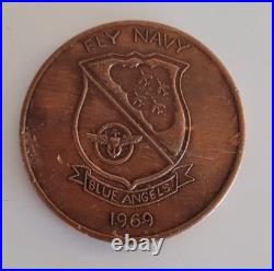 Blue Angels 1969 Squadron Navy Air Station New Orleans Challenge Coin