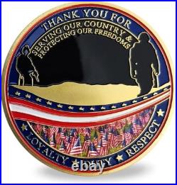 Bulk Military Appreciation Challenge Coins 82 PCS Thank You Gifts for Veterans