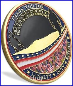 Bulk Military Appreciation Challenge Coins 82 PCS Thank You Gifts for Veterans