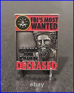 CHALLENGE COIN Operation Neptune Spear CIA FBI DOJ Navy SEALS JSOC Bin Laden